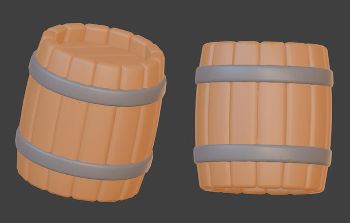 Stylized Barrel Prop